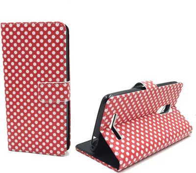Produktbild von Handyhülle Tasche für Handy Xiaomi Redmi Note 3 Polka Dot Rot