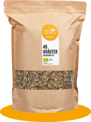 Produktbild von teeverliebt - 49 Kräuter Basischer Teeloser Kräutertee | 1kg