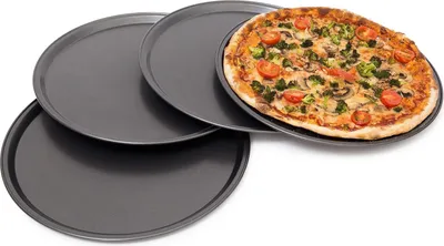 Immagine prodotto di Teglie per pizza e tarte flambée - Set di 4 - Diametro 33 cm