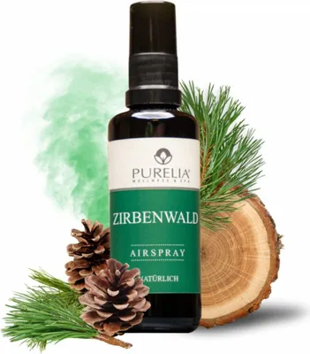Produktbild von PURELIA Airspray Zirbenwald 50 ml Hochwertige ätherische Öle Raumspray Raumduft