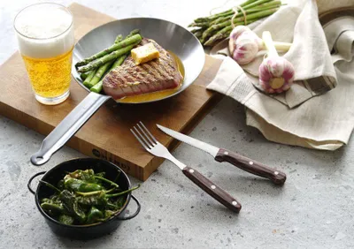 Produktbild von Steakgabel – 6 Stück, Profi Line, Braun, 6 Stk., (L)200mm