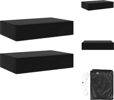Zdjęcie produktu dla vidaXL Pokrowce na meble ogrodowe 2 szt. 12 oczek 325x205x70 cm - Pokrowce ochronne na meble ogrodowe