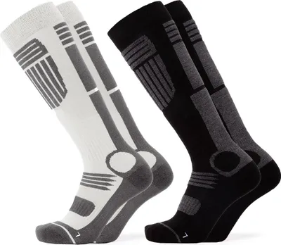 Produktbild von Occulto Herren Skisocken 2er Pack (Modell: Felix) Blk-Wht 39-42
