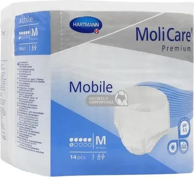 Produktbild von HARTMANN Molicare Premium Mobile 6 Tropfen Gr. 2, Medium 1 Beutel à 14 Stück