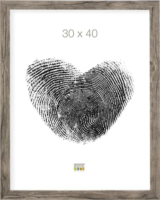 Produktbild von Deknudt Holz-Fotorahmen S45R mit Blockleiste, 20 x 20 cm, grau-beige