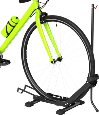 Immagine prodotto di Rastrelliera per Bici Regolabile 75x41x71-81 cm con Tubo di Supporto in Acciaio e Plastica Nero