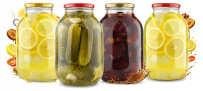 Produktbild von Bimberek Vorratsglas 3L 4er Set Einmachglas Konserven