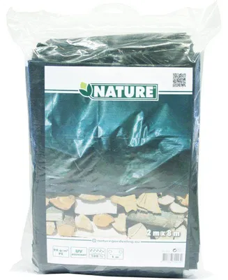 Image de Bâche de Protection, 2 x 8 m, 90g/m², Polyéthylène Tissé Anti-UV, Étanche, Vert