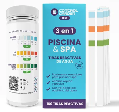 Obrázek produktu pro 160 testovacích proužků pro měření pH, 3v1 test pro bazény a vířivky