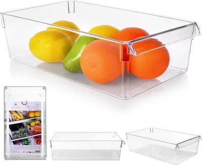 Produktbild von Kühlschrank-Organizer, Lebensmittelbehälter, 36 x 20,5 x 10 cm, EXCELLENT HOUSEWARE 259378