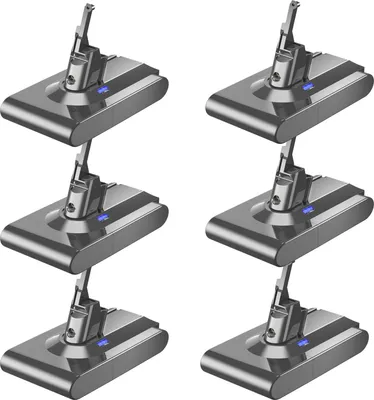 Produktbild von Ersatzakku für Dyson V8, 6000 mAh mit 21700-Zellen, kompatibel mit V8 Absolute/Animal SV10 Handstaubsauger, lila