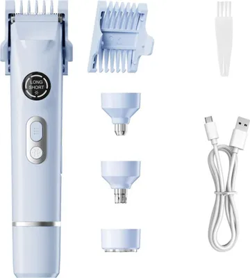 Produktbild von INF Multifunktionaler Epilierer ABS, 4-in-1 Trimmer für Gesicht und Körper Blau