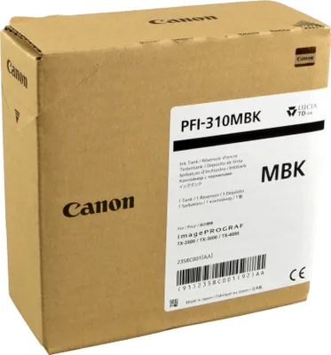 Produktbild von Canon PFI-310MBK, Mattschwarz, Tinte auf Pigmentbasis, 330 ml