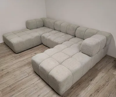 Produktbild von Modernes Gestepptes Modulare Ecksofa Für Das Wohnzimmer Clixi Mini U 279 Cm