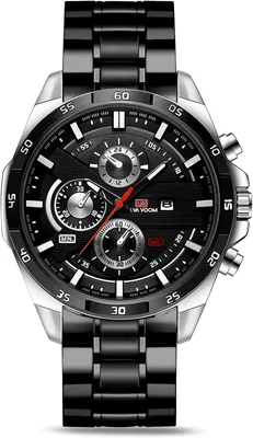 Produktbild von Watch Analog Quarz Chronograph wasserdichte Edelstahlarmband, Armbanduhren mit Datum,Uhren Mode Casual Business Uhr für Klassische Elegantes Geschenk