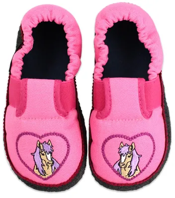 Productafbeelding van Beck meisjes slippers, paardjesprint, roze, maat 34