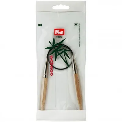 Produktbild von Rundstricknadel Bambus 40 cm / 9,00 mm