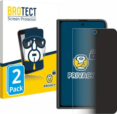 Produktbild von 2x BROTECT Sichtschutzfolie für Google Pixel Fold (Äußeres Display) Anti-Spy Privacy Sichtschutz Blickschutz Folie Blaulicht-Schutz