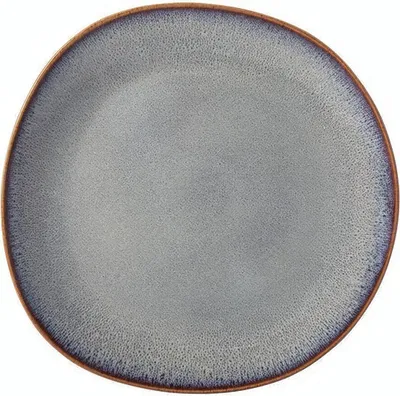 A single plate shown from a top-down perspective on a white background.