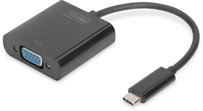 Image de DIGITUS Adapter USB3.0/C -> VGA               19.5cm schwarz