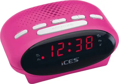 Obrázek produktu pro Ices ICR-210 Clock Pink Radio (ICR210 PINK)