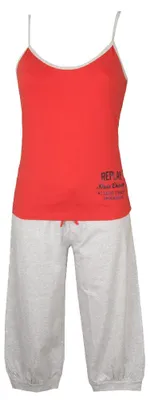 Produktbild von Pyjamas Frau Damen Top pinocchietto Hose REPLAY Artikel W561016, Taglia M / 3, Cotone 93%,Elasthan 7%