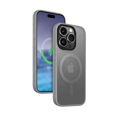 Image de Crong Case iPhone 15 Pro MagSafe grey