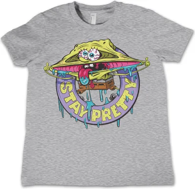 Produktbild von SpongeBob - Stay Pretty Kids T-Shirt - 6Years-S - HeatherGrey