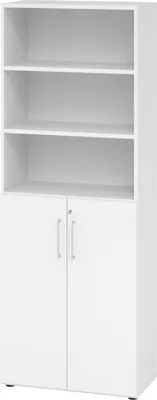 Produktbild von bümö smart Kombischrank - 3 plus 3 Ordnerhöhen - Nachbildung: Weiß