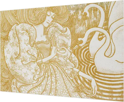 Produktbild von Wandtapete - Dekorative Tapete für Wohnzimmer - Tapetenfolie für Wanddekoration - 208x146 cm - Weibliche Eleganz