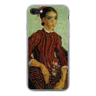 Produktbild von MuchoWow® Handyhülle Schutzhülle Hülle für iPhone 7 La Mousmé - Vincent van Gogh Silikon Softcase Handy Hülle - Kartenhalter