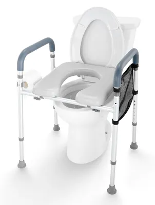 Produktbild von Toilettensitzerhöhung 49-64 cm 158,76kg Universal-Toilettenerhöhung für Senioren