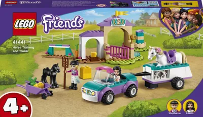 Zdjęcie produktu dla LEGO Friends Szkółka jeździecka i przyczepa dla konia, Zestaw do budowania, 4 lat(a), Plastik, 148 szt., 460 g
