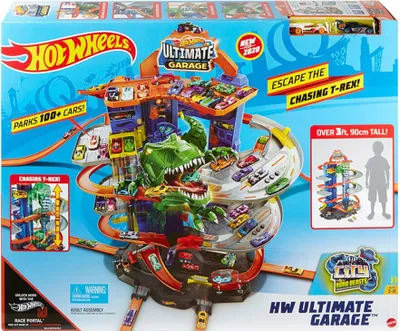 Produktbild von Hot Wheels city garáž s T-rexem
