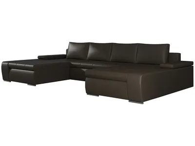 Produktbild von NABBI Ecksofa U mit Zerlegung ein Lagerraum Melfi L / P - dunkelbraun