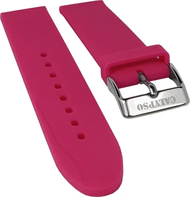 Produktbild von Calypso Ersatzband 18mm | Silikon pink glatt weich für Modell K5733/4