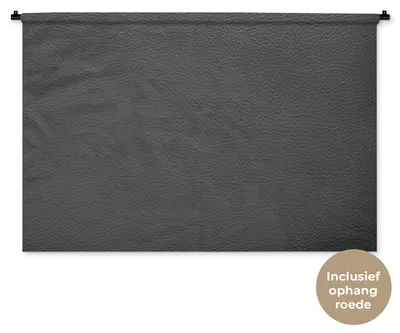 Produktbild von MuchoWow® Wandteppich Wandbehang Leder - Strukturiert - Lederoptik - Grau 120x80 cm Tapisserie Dekoration Wandtuch - Wanddekorationen - Wandtücher
