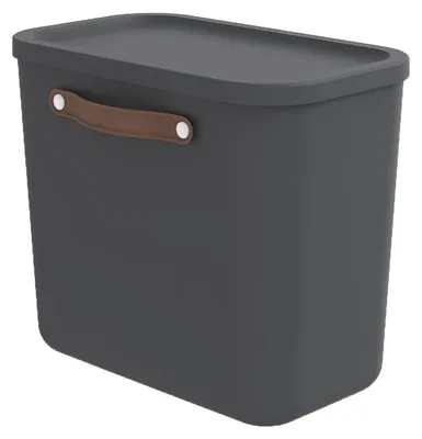 Produktbild von Rotho Aufbewahrungsbox 25L Maloja - Kunststoffbox 40 x 23,5 x 34 cm - Box mit Deckel - Stapelbox sicher verschließbar - Plastikbox