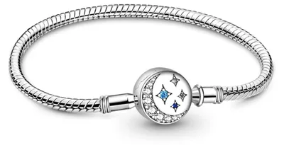 Produktbild von Gnoce Armband Mond GNB027-20 Edelstahl/Silber