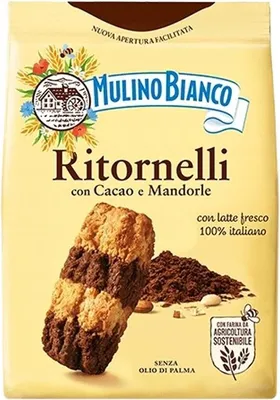 Obrázek produktu pro Mulino Bianco Ritornelli 700 g italské sušenky s kakaem a mandlemi