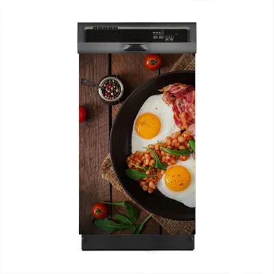 Produktbild von Aufkleber sticker 45x70 cm Dekorative folie Spülmaschine - Englisches Frühstück