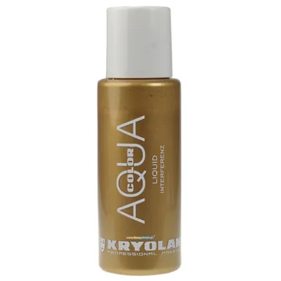 Zdjęcie produktu dla Kryolan aquacolor interferenz płyn złoty 150 ml