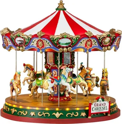 Immagine prodotto di Lemax Villaggio di Natale Carosello Decorazione invernale - Decorazione natalizia Figurine Decorazione da tavolo
