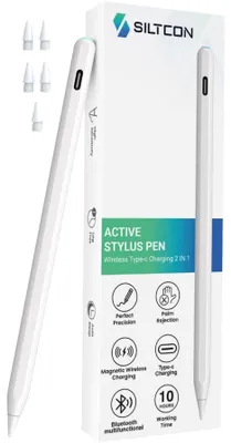 Produktbild von Siltcon® magnetischer Stylus Pen für iPad 2018- – Palm Rejection, 5 Spitzen