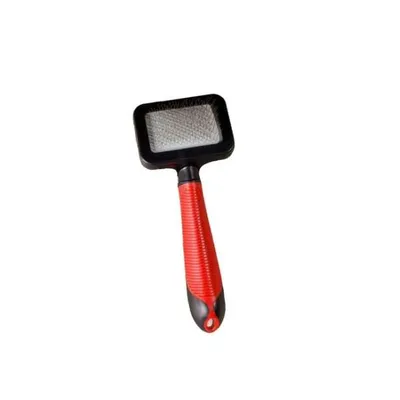 Produktbild von Karlie Professional Zupfbürste - Hundebürsten - S - Gummi - Rot/Schwarz - 17,5x7 cm
