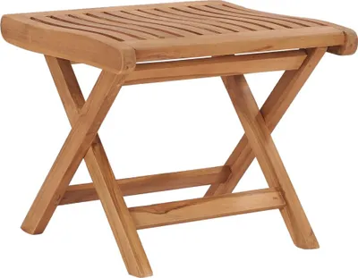 Immagine prodotto di The Living Store Sgabello pieghevole 46,5×49×41,5 cm in legno massiccio teak
