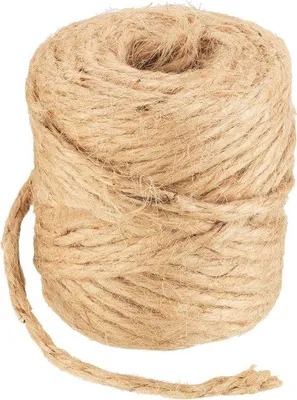 Immagine prodotto di Corda di iuta 4 mm x 20 m, naturale e nera, decorativa