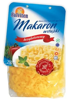 Produktbild von Makaron Wstążki Balviten 250 g Bezglutenowy