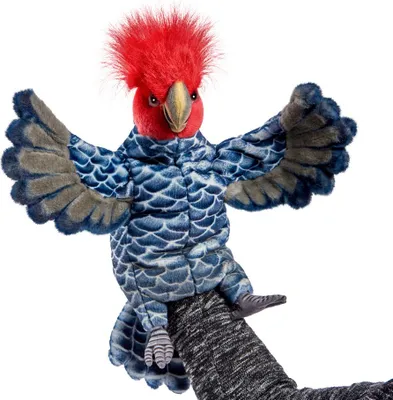 Produktbild von Hansa Toy 8399 Rotkopfkakadu 30 cm Handpuppe Kuscheltier Stofftier Plüschtier