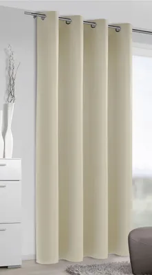 Produktbild von Ösenschal „Korus/Tom/Lia/Mia“ - DIM OUT Vorhang von Albani: 245x140cm / Beige Größe (HxB): 245x140cm Farbe: Beige